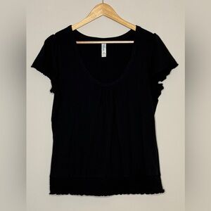 L.A. Blues Black Short Sleeve Women's Top